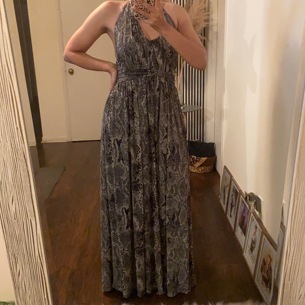 Express snake print maxi dress